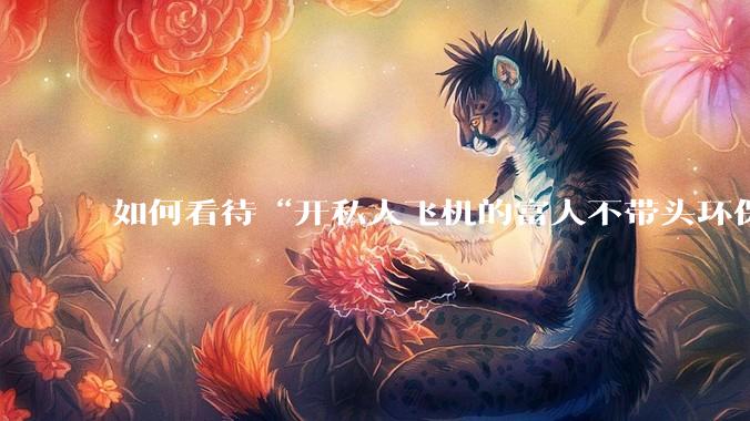 如何看待“开私人飞机的富人不带头环保，我一普通人为啥要环保”的观念？
