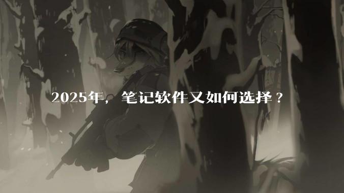 2025年，笔记软件又如何选择?