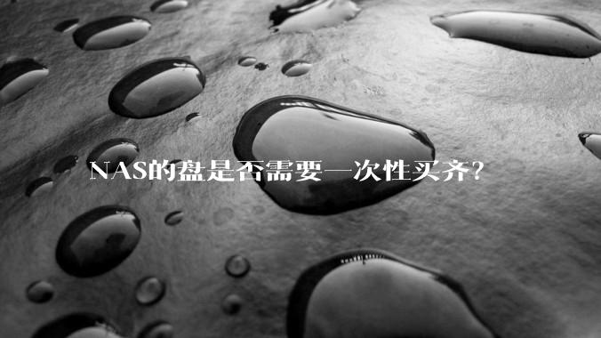 NAS的盘是否需要一次性买齐？