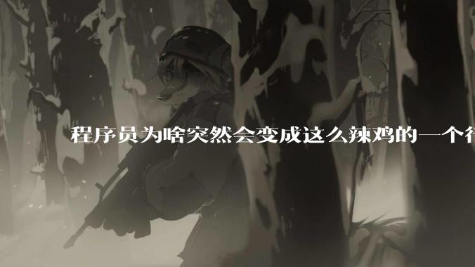 程序员为啥突然会变成这么辣鸡的一个行业？