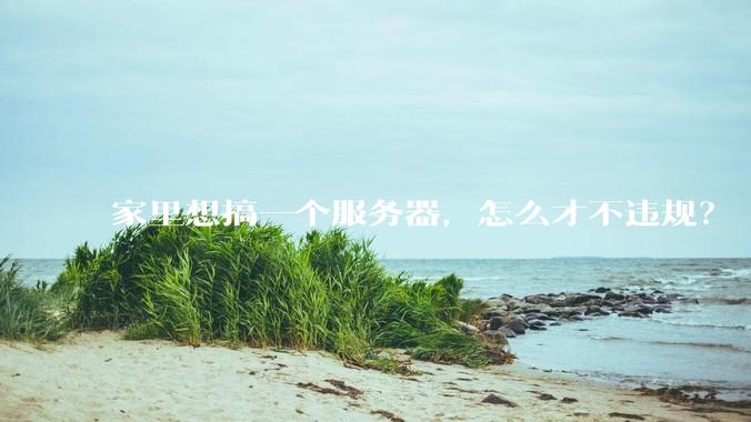 家里想搞一个服务器，怎么才不违规？
